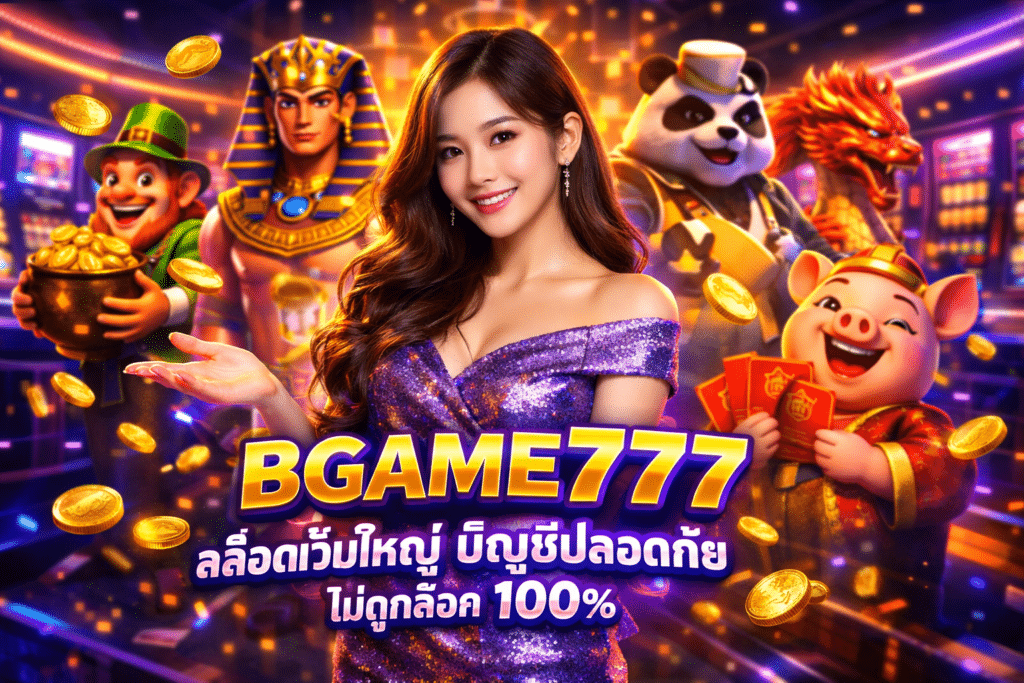 BGAME777 สล็อตเว็บใหญ่ บัญชีปลอดภัย ไม่ถูกล็อค 100%